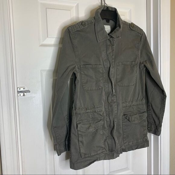 Hinge Army Green Utility Jacket Size XS - Picture 3 of 10